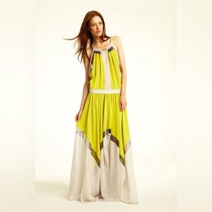 BCBG Max Azria color block maxi dress